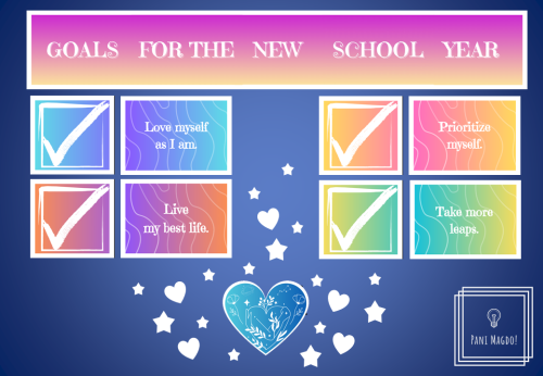 Dekoracja do druku: Zadania na nowy rok szkolny - PO ANGIELSKU