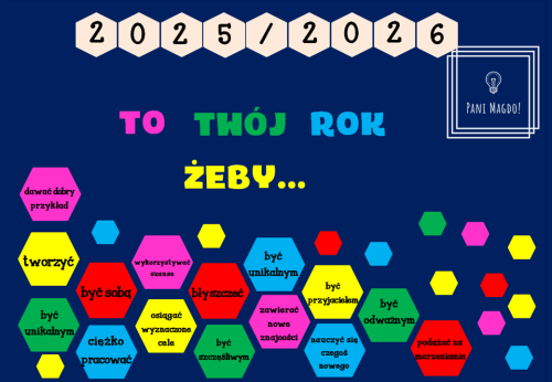Dekoracja do druku: To Twój rok, żeby... 2025-2026 PL