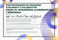 Pomoc do druku: Dział IV - WYRAŻENIA ALGEBRAICZNE I RÓWNANIA - Przygotowanie do egzaminu  8-klasisty z matematyki  WRAZ Z ROZWIĄZANIAMI