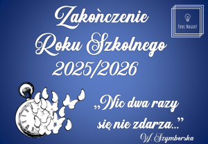 Dekoracja do druku: Nic dwa razy... Zakończenie Roku Szkolnego 2026
