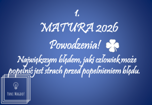 Dekoracja do druku: Matura 2026 - nr 1