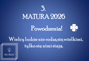 Dekoracja do druku: Matura 2026 - nr 3 