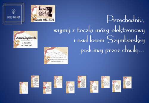 Dekoracja do druku: Wisława Szymborska - patronka roku 2023