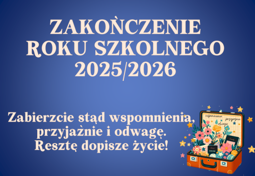 Dekoracja do druku: Walizka - zakończenie roku szkolnego 2026