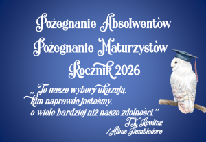 Dekoracja do druku: Sowa - pożegnanie maturzystów 2026