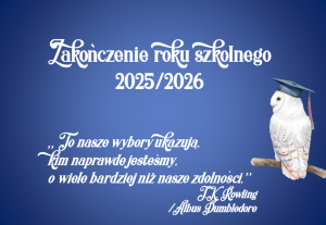 Dekoracja do druku: Sowa - zakończenie roku szkolnego 2026