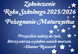 Dekoracja do druku: Przyszłość należy do tych... - ZESTAW zakończenie roku + pożegnanie maturzystów 2026