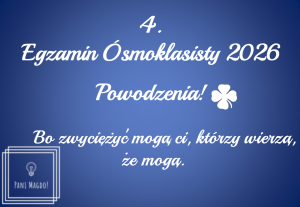 Dekoracja do druku: Egzamin Ósmoklasisty nr 4 - 2026