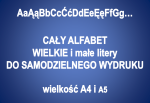 Dekoracja do druku: cały ALFABET 6 - wielkie i małe litery 