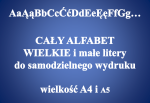 Dekoracja do druku: cały ALFABET 7 - wielkie i małe litery