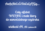 Dekoracja do druku: cały ALFABET 9 - wielkie i małe litery