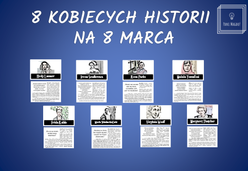 Dekoracja do druku: 8 kobiet na 8 marca - Dzień Kobiet