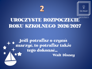 Dekoracja do druku: Rozpoczęcie roku szkolnego nr 2 - cytat Disney 2026