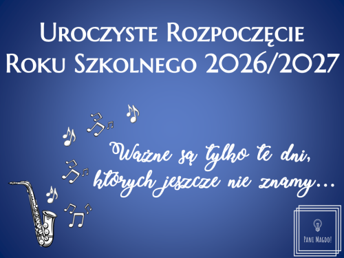 Dekoracja do druku: Rozpoczęcie roku szkolnego nr 8 - Grechuta 2026