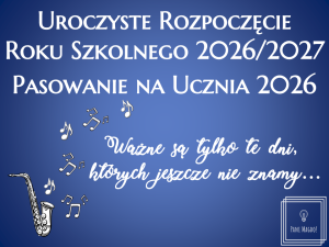Dekoracja do druku: ZESTAW Rozpoczęcie roku szkolnego + Pasowanie na ucznia nr 8 - Grechuta 2026