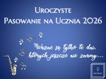 Dekoracja do druku: Pasowanie na ucznia nr 8 - Grechuta 2026