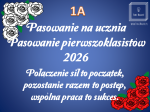 Dekoracja do druku: Pasowanie na ucznia nr 1A - cytat H. Ford 2026