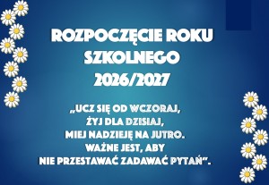 Dekoracja do druku: Rozpoczęcie roku szkolnego - stokrotki - nr 10 - 2026
