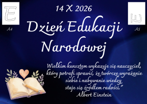 Dekoracja do druku: Dzień Edukacji Narodowej 2026 - książka 2026