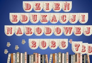 Dekoracja do druku: Dzień Edukacji Narodowej - proporczyki 