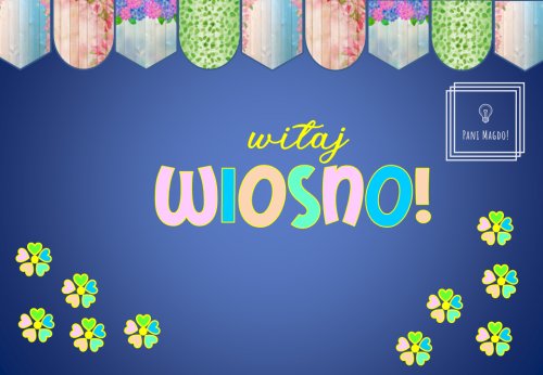 Dekoracja do druku: Witaj wiosno!