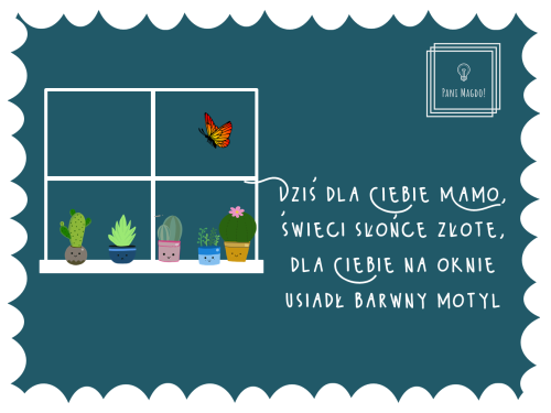 Dekoracja do druku: Dzień Mamy - okno