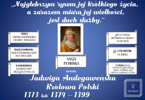 Dekoracja do druku: Królowa Jadwiga Andegaweńska