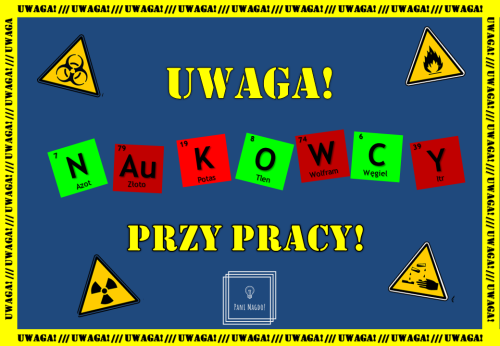 Dekoracja do druku: Chemia - NAUKOWCY PRZY PRACY 