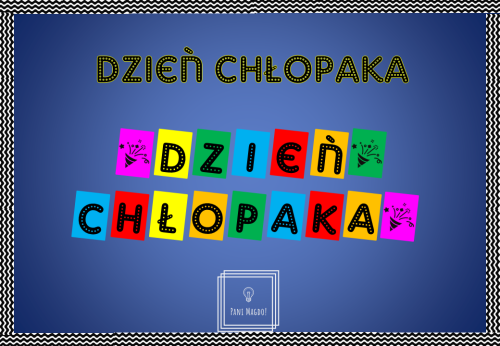 Dekoracja do druku: Dzień Chłopaka 