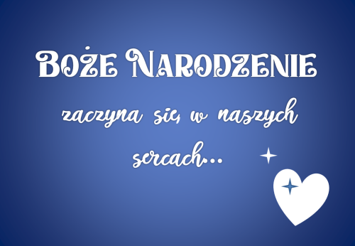 Dekoracja do druku: Boże Narodzenie zaczyna się w naszych sercach 1