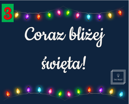 Dekoracja do druku: Coraz bliżej święta 