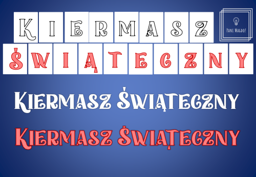 Dekoracja do druku: Kiermasz świąteczny