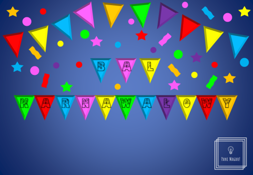 Dekoracja do druku: Bal karnawałowy / zabawa choinkowa