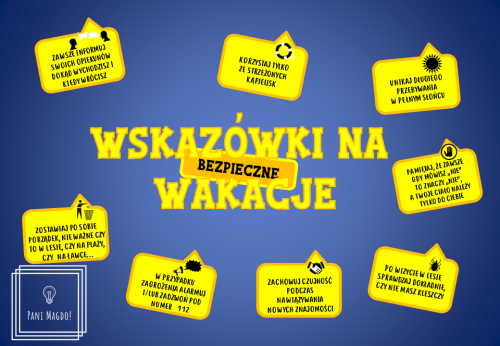 Dekoracja do druku: Wskazówki na wakacje 