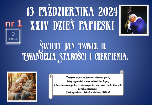Dekoracja do druku: XXIV Dzień Papieski  - NR 1