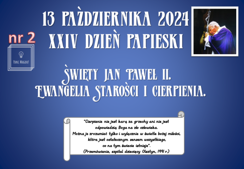 Dekoracja do druku: XXIV Dzień Papieski  - NR 2