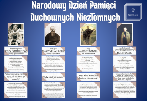 Dekoracja do druku: Narodowy Dzień Pamięci Duchownych Niezłomnych