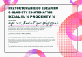 Pomoc do druku: Dział II - procenty - Przygotowanie do egzaminu  8-klasisty z matematyki 