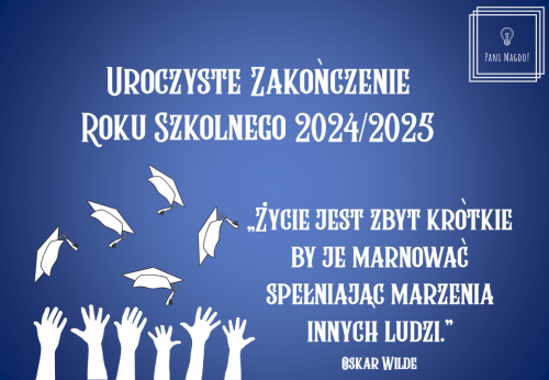 Dekoracja do druku: Życie jest zbyt krótkie - zakończenie roku szkolnego 2025