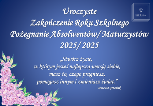 Dekoracja do druku: Stwórz życie... - ZESTAW zakończenie roku + pożegnanie maturzystów 2025