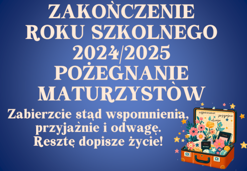Dekoracja do druku: Walizka - ZESTAW zakończenie roku + pożegnanie maturzystów 2025