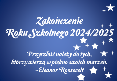 Dekoracja do druku: Przyszłość należy do tych... - zakończenie roku 2025