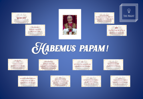 Dekoracja do druku: Papież Leon XIV - Habemus papam!